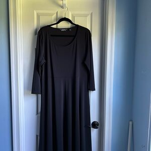 Lands' End Black Long Sleeve Dress
